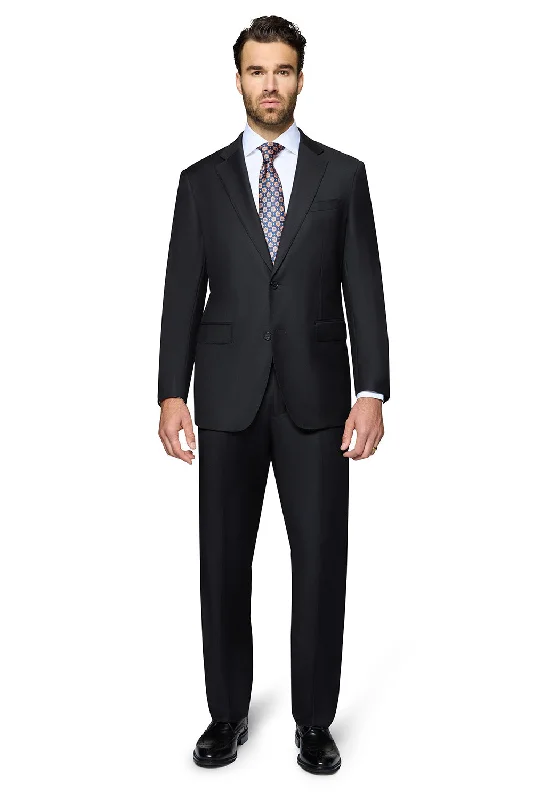 Berragamo Elegant Wool Suit - Black