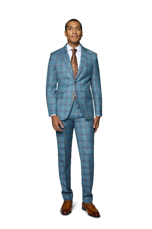 Blue & Burgundy Tartan