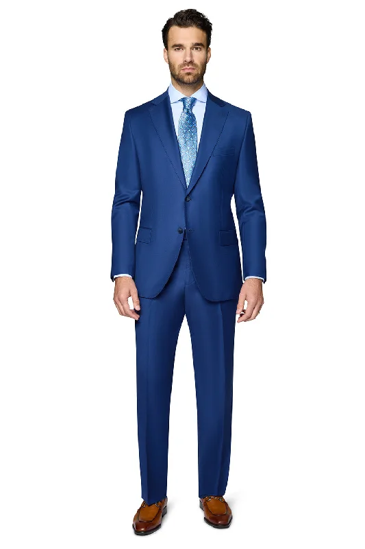 Berragamo Elegant Wool Suit - New Blue