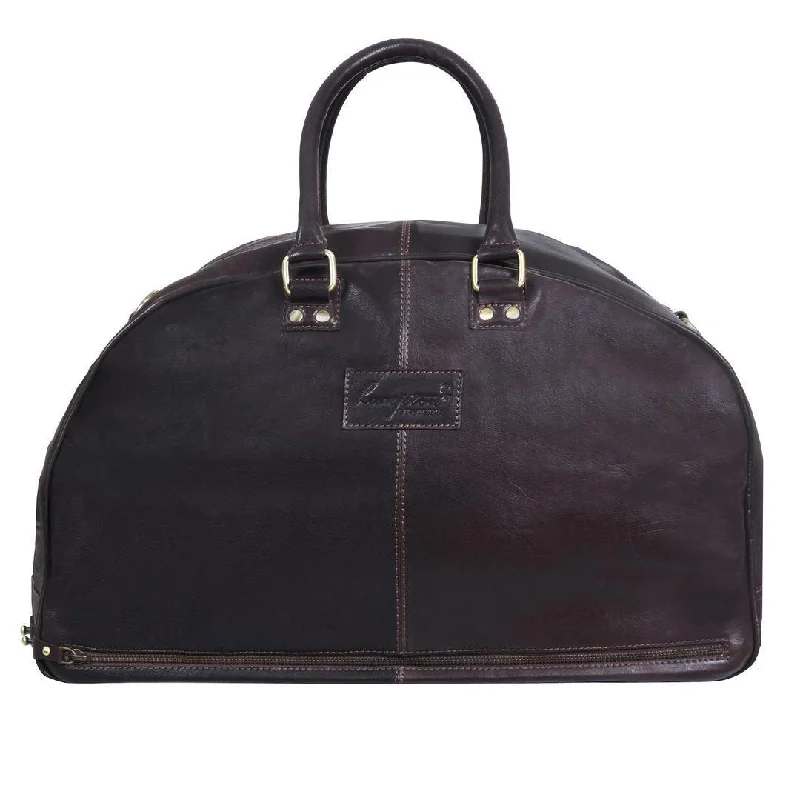 Mens Hand Made Real Leather Overnight Travel Gym Weekend Bag Duffle Carry On