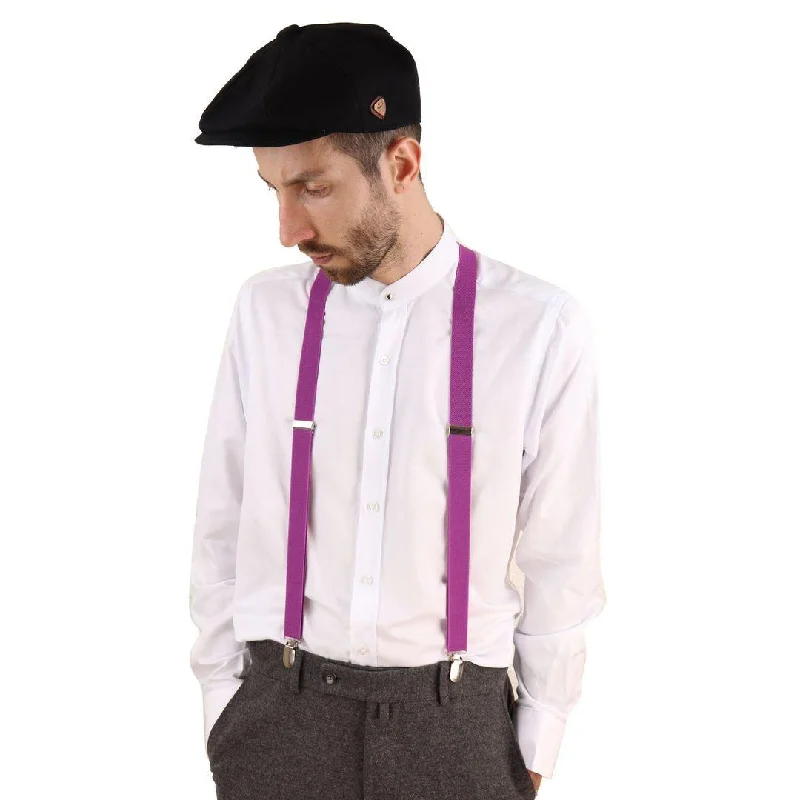Mens Classic Retro Trouser Braces Suspenders 1920s Gatsby Peaky Blinders Colours