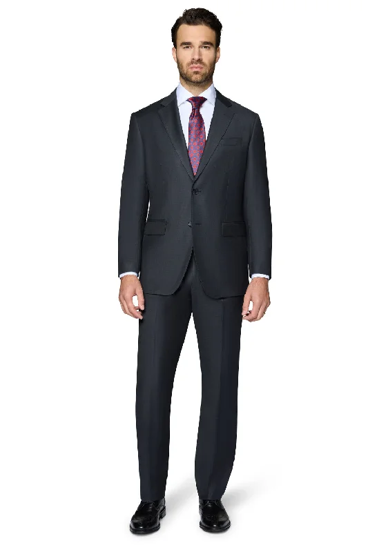 Berragamo Elegant Wool Suit - Charcoal