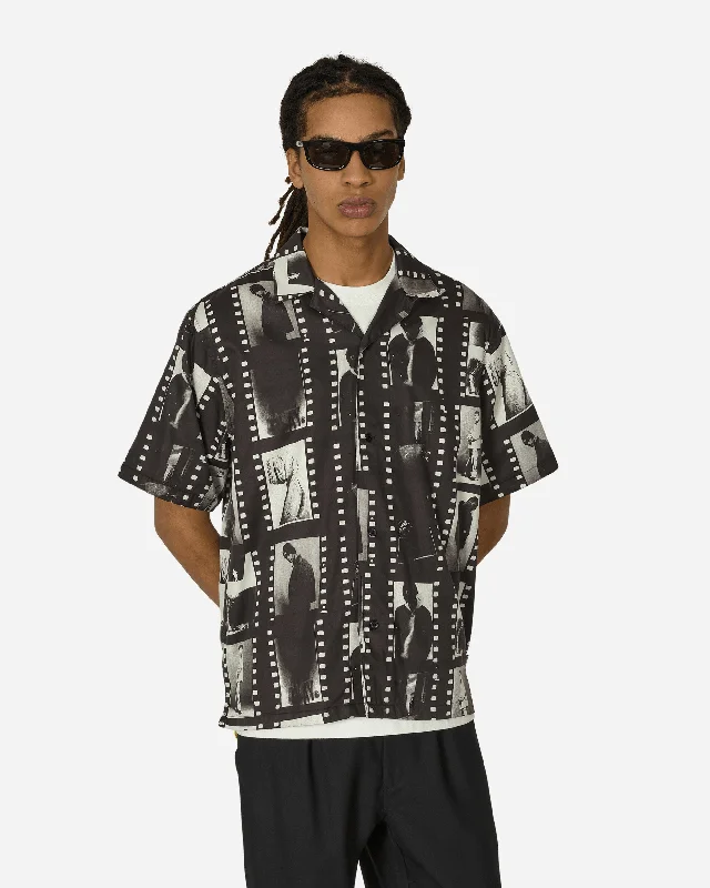 Durable Men's Work ShirtsPhoto Stripe Shirt Black