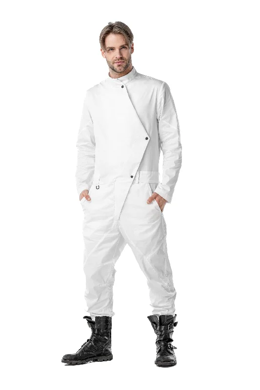 Versatile Men's ShortsMen jumpsuit Zehat White