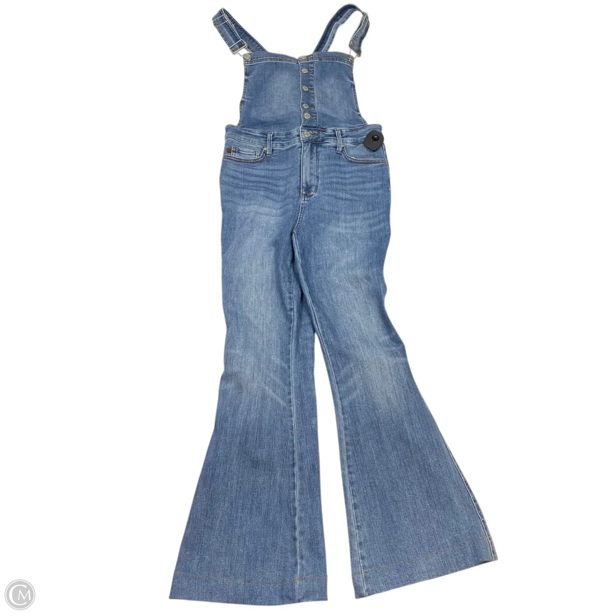 Men's Pants with Contrast WaistbandsOveralls By Judy Blue In Blue Denim, Size: L