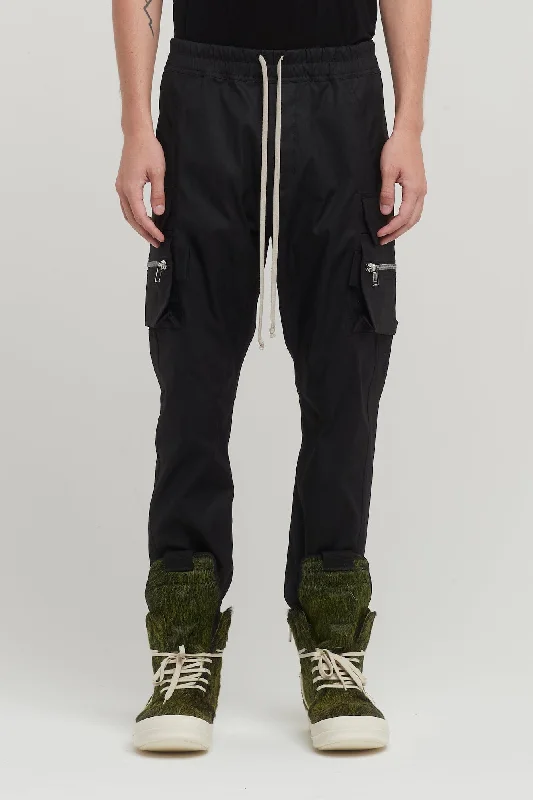 Layered Men's OverallsRick Owens Mastodon Cargo Pants in Black