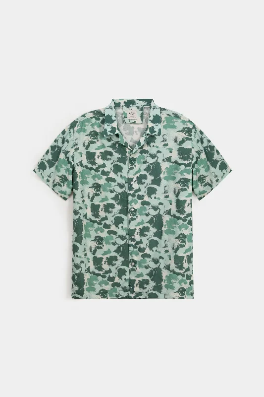 Men's Collared Shirts for Formal OccasionsAll Over Print Resort Collar Shirt