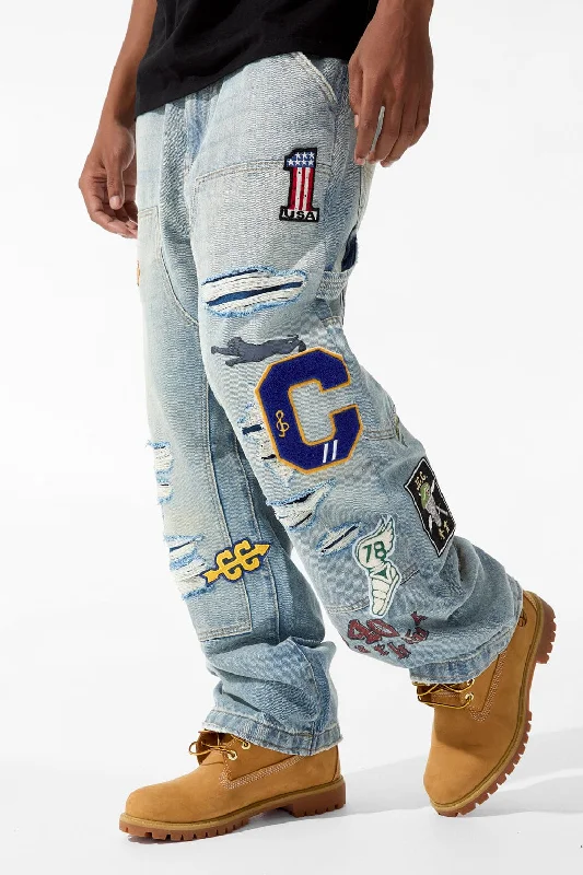 Elegant Straight-Leg Men's JeansBrian - Warhawk Denim (Antique)