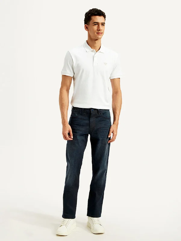 Fashion-Forward Men's JeansMen's Slim Fit Navy Jeans