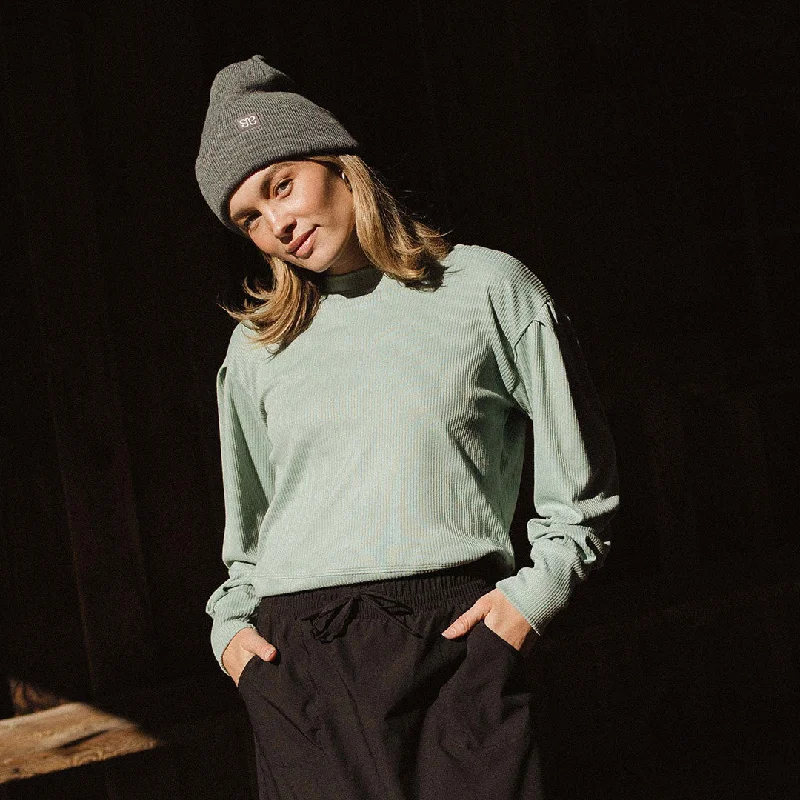 Men's Sweaters with Stand-Up CollarsSerena Top, Sage