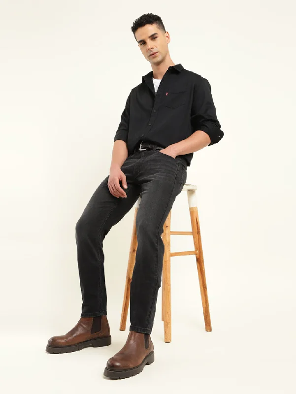 Men's Jeans with RipsMen's 512 Slim Tapered Fit Black Jeans