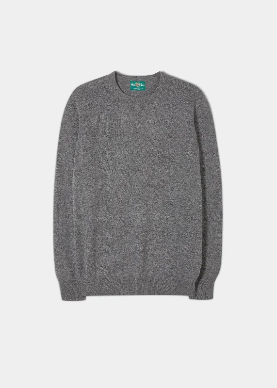Men's Straight-Leg Jeans for a Classic FitMen's Geelong Lambswool Crew Neck Jumper In Dark Grey - Regular Fit Men's Straight-Leg Jeans for a Classic FitMen's Geelong Lambswool Crew Neck Jumper In Dark Grey - Regular Fit