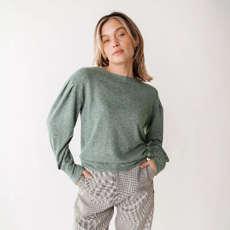 Men's Sweaters in Earthy TonesSerena Top, Dusk Green