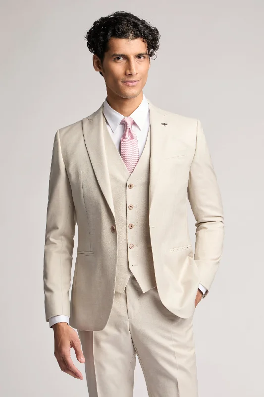Stone Sharkskin Jacket Stone