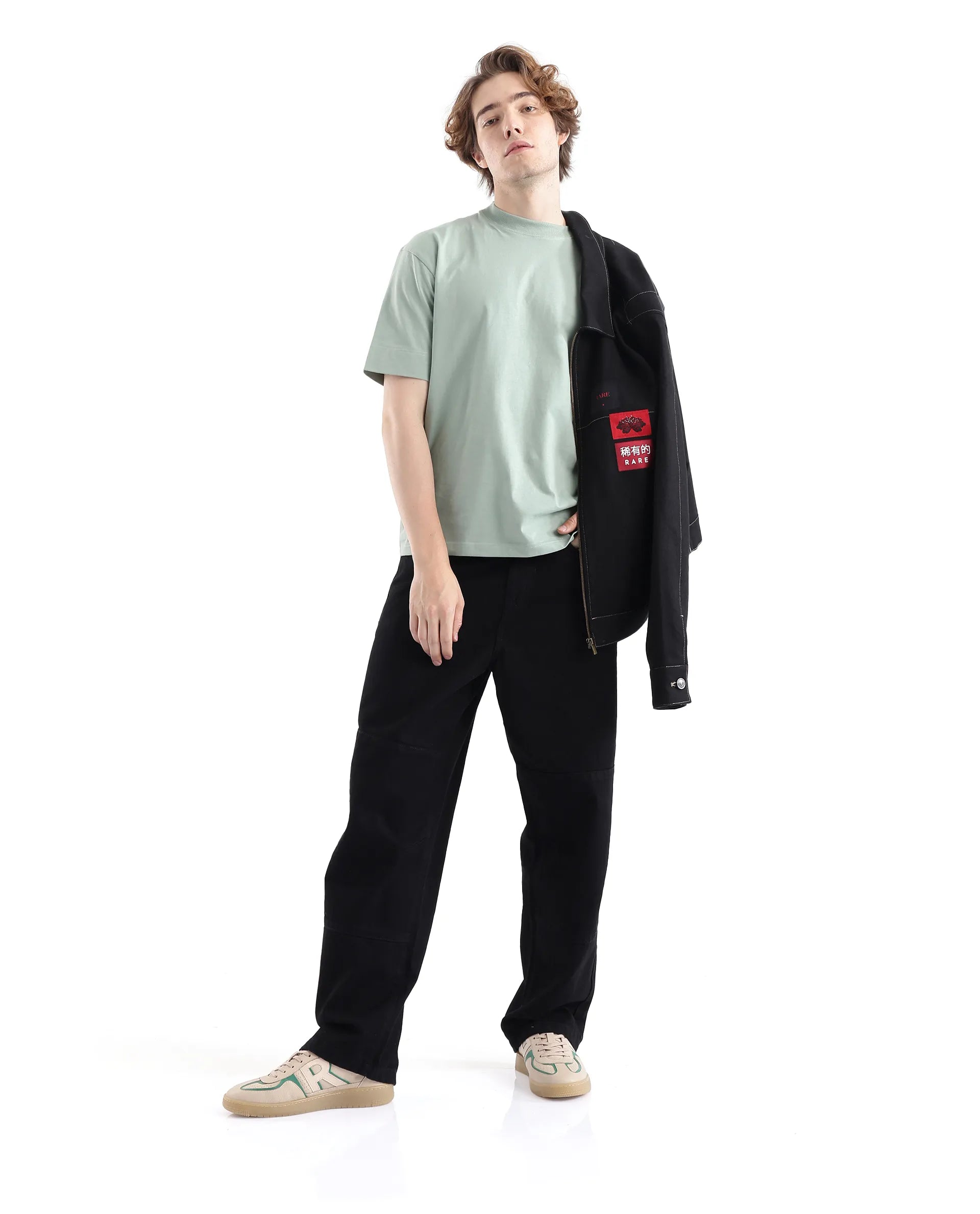 XL Men's JeansRare Rabbit Men's Niob Black Cotton Fabric Mid Rise Dark Wash Baggy Fit Solid Jeans XL Men's JeansRare Rabbit Men's Niob Black Cotton Fabric Mid Rise Dark Wash Baggy Fit Solid Jeans