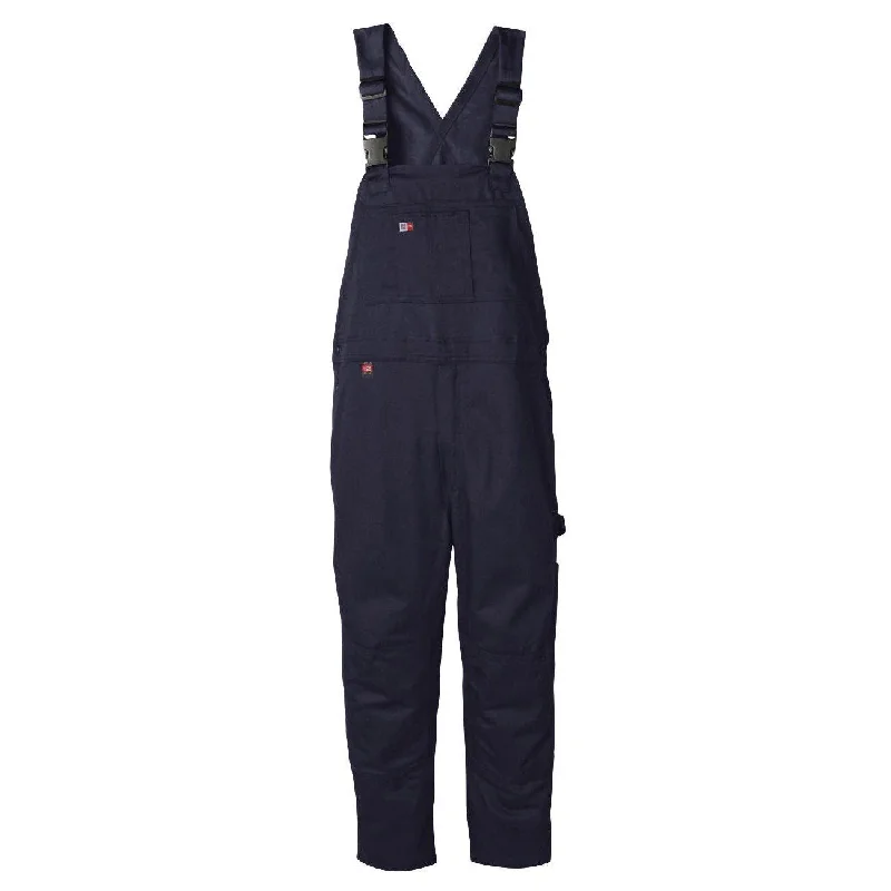 Men's Pants with Appliqué DetailsBig Bill FR 188US9-NAY Navy Unlined Bib Overall