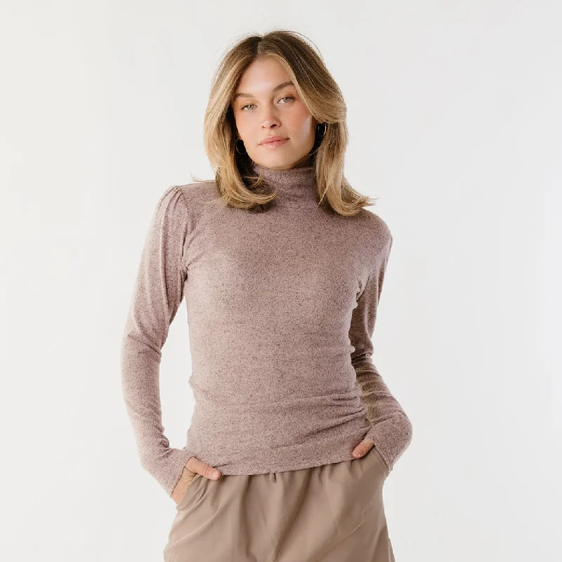 Men's Sweaters with ThumbholesTatum Turtleneck, Pink
