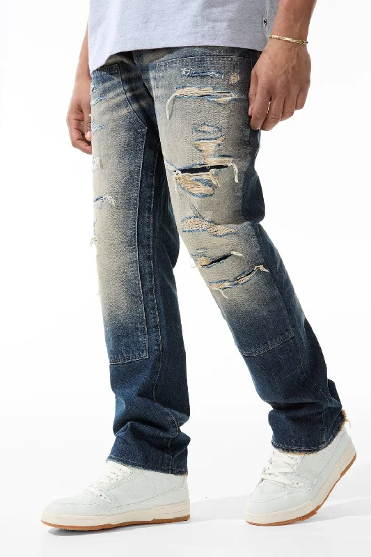 Men's Jeans in Unique PatternsAaron - Foreman Denim (Copper Wash)