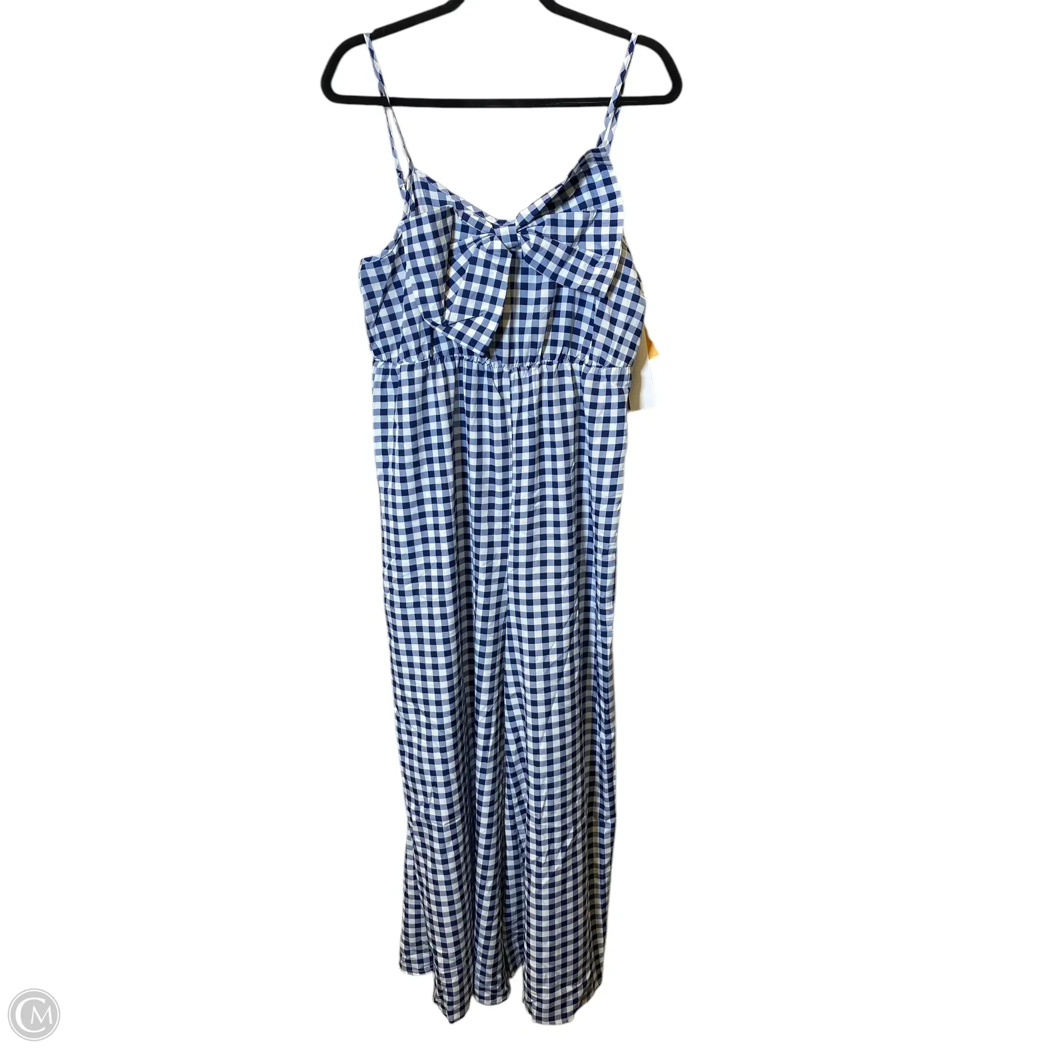 Men's Pants with Functional PocketsOveralls By Shein In Blue & White, Size: Xl