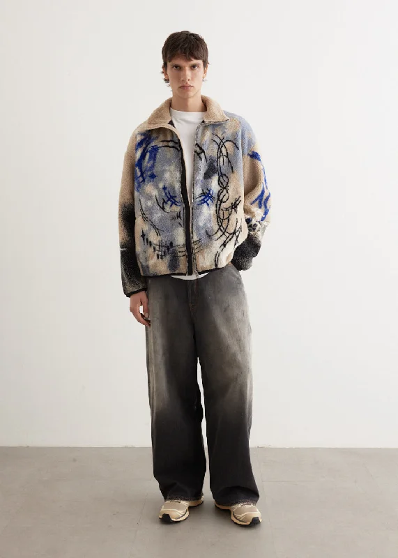 Men's Coats with LiningOvinta Jacquard Teddy Jacket