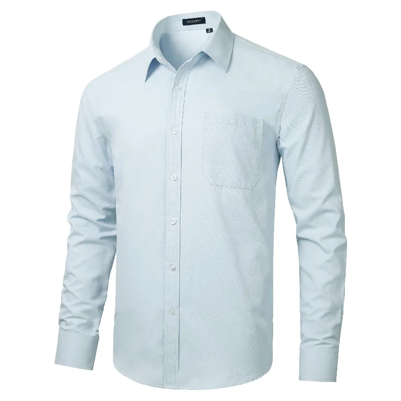 Men's Neutral-Tone Shirts for Versatile StylingMen's Dress Shirt with Pocket - MICRO TWILL BLUE Men's Neutral-Tone Shirts for Versatile StylingMen's Dress Shirt with Pocket - MICRO TWILL BLUE
