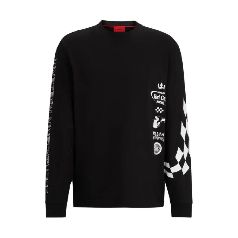Men's Shirts with Graphic PrintsCotton-jersey T-shirt with racing-inspired prints