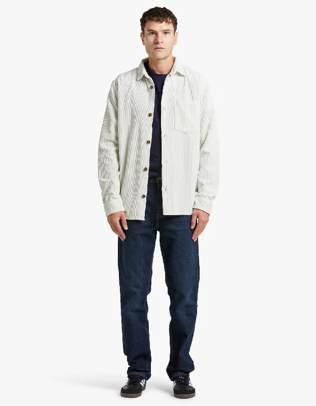 Men's Coats for Skinny MenLebowski Cord Overshirt - Marshmallow