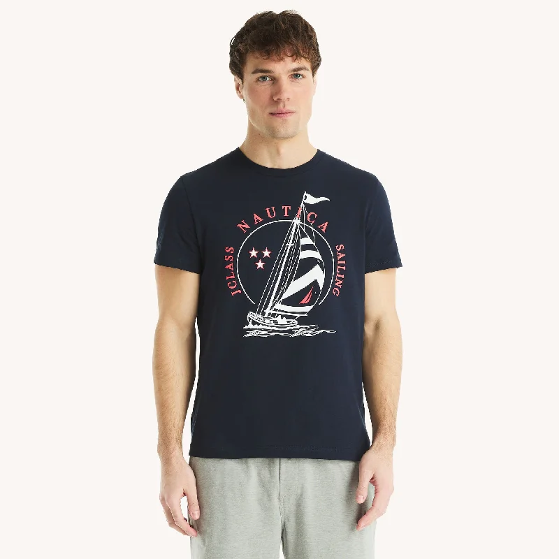 Patterned Men's Hawaiian ShirtsNautica Mens Sailing Graphic T-Shirt