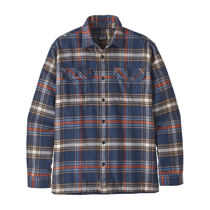 Men's Bold-Color Shirts for a Statement PieceMen's Long-Sleeved Fjord Flannel Shirt