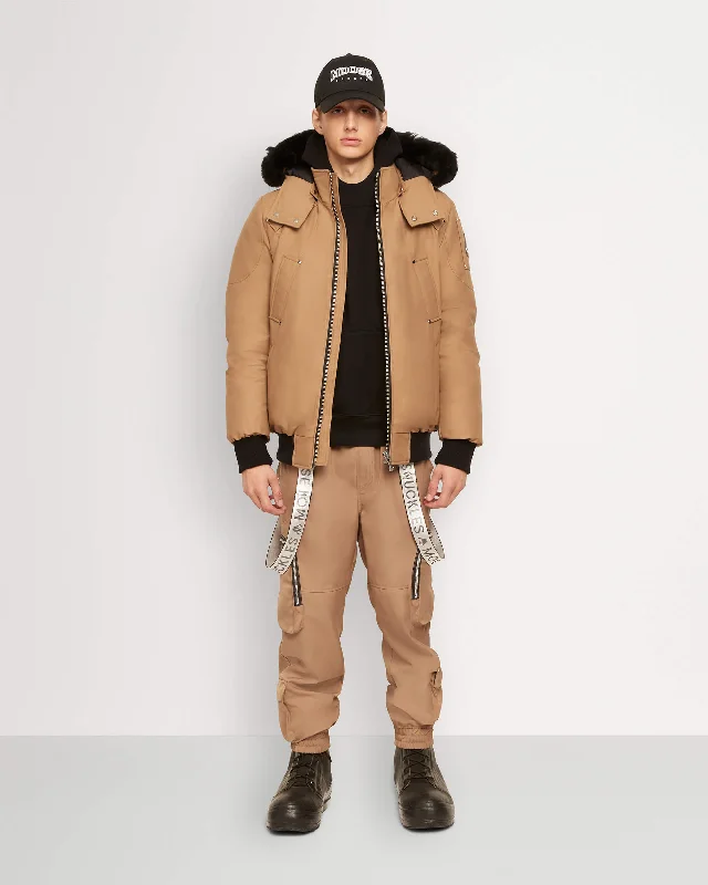 WOOD SMOKE WITH BLACK SHEARLING