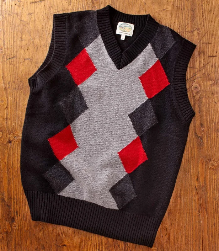 Men's Sweaters with Three-Quarter SleevesWool V-Neck Sweater Vest