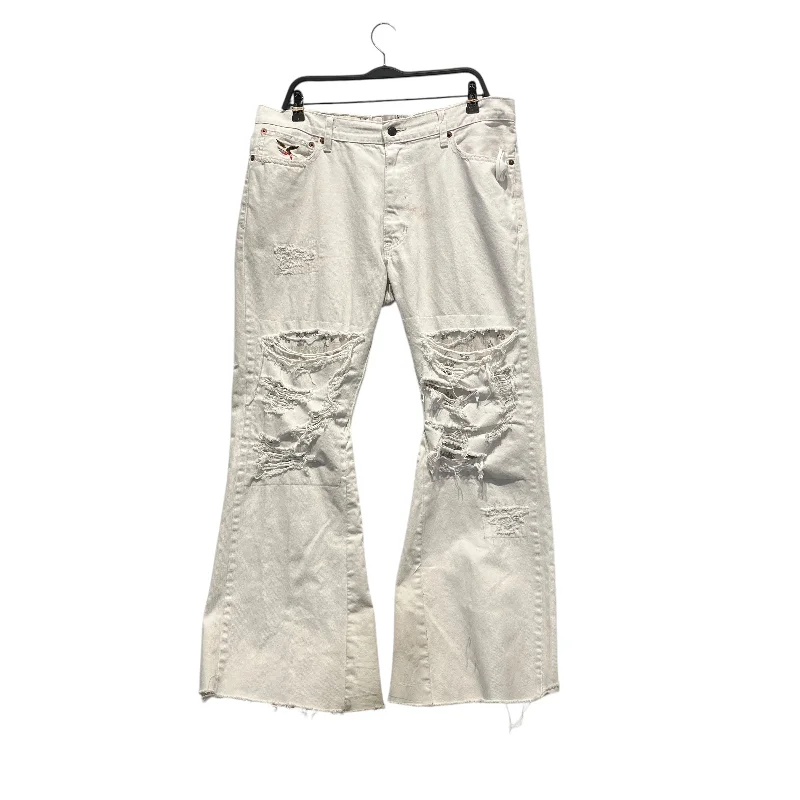 XXXL Men's JeansFALLACIES /Straight Pants/38/Denim/WHT/