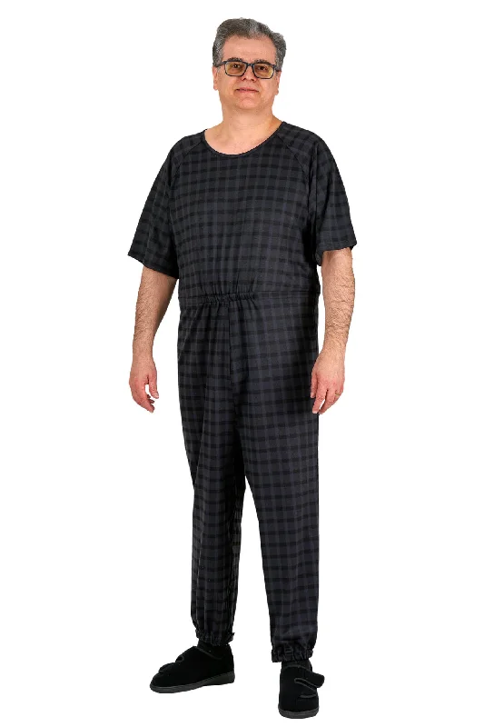 Men's Work Pants for Durability and ComfortAnti-Strip Jumpsuit - Bobby | Black Check Men's Work Pants for Durability and ComfortAnti-Strip Jumpsuit - Bobby | Black Check