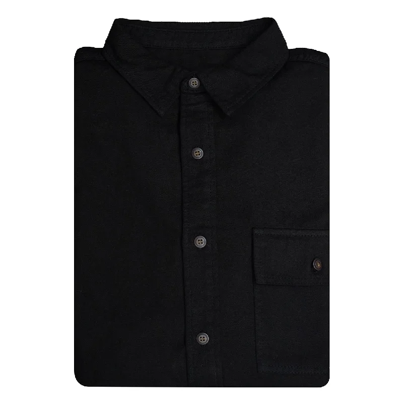 Designer Men's JeansSingle Pocket Shirt (Black)