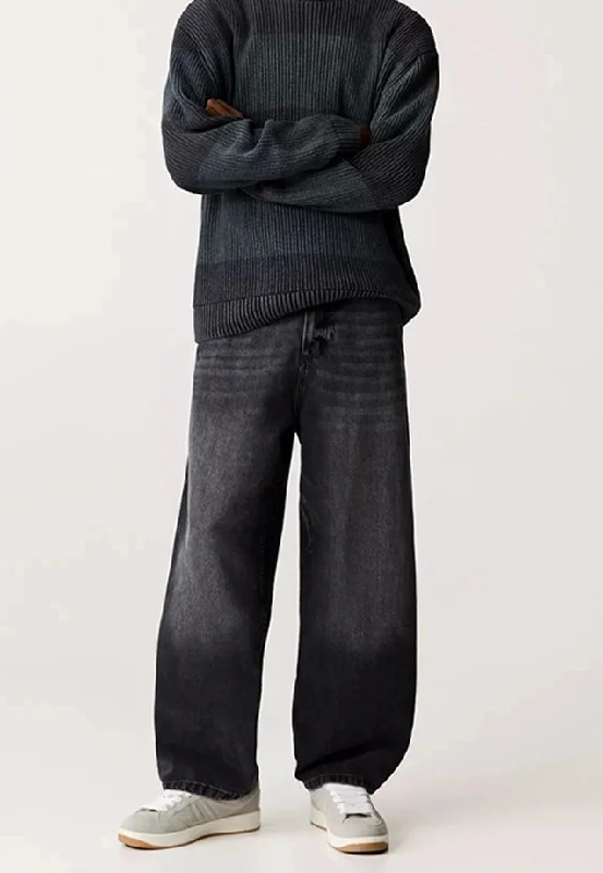 Modern Men's JeansLoose Fit Baggy Jeans - Black
