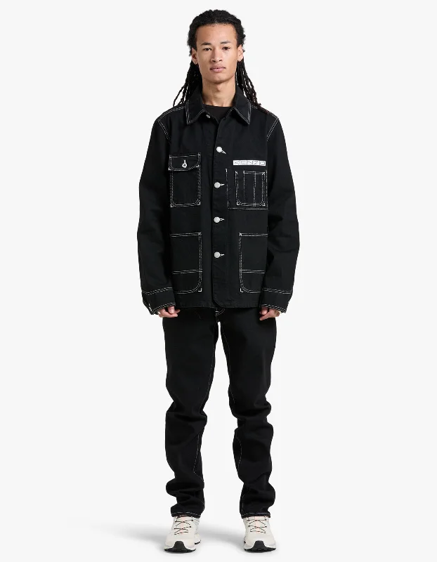 Men's Coats with Modern CutsRelaxed Workwear Business Jacket - BM Rinse Black Denim