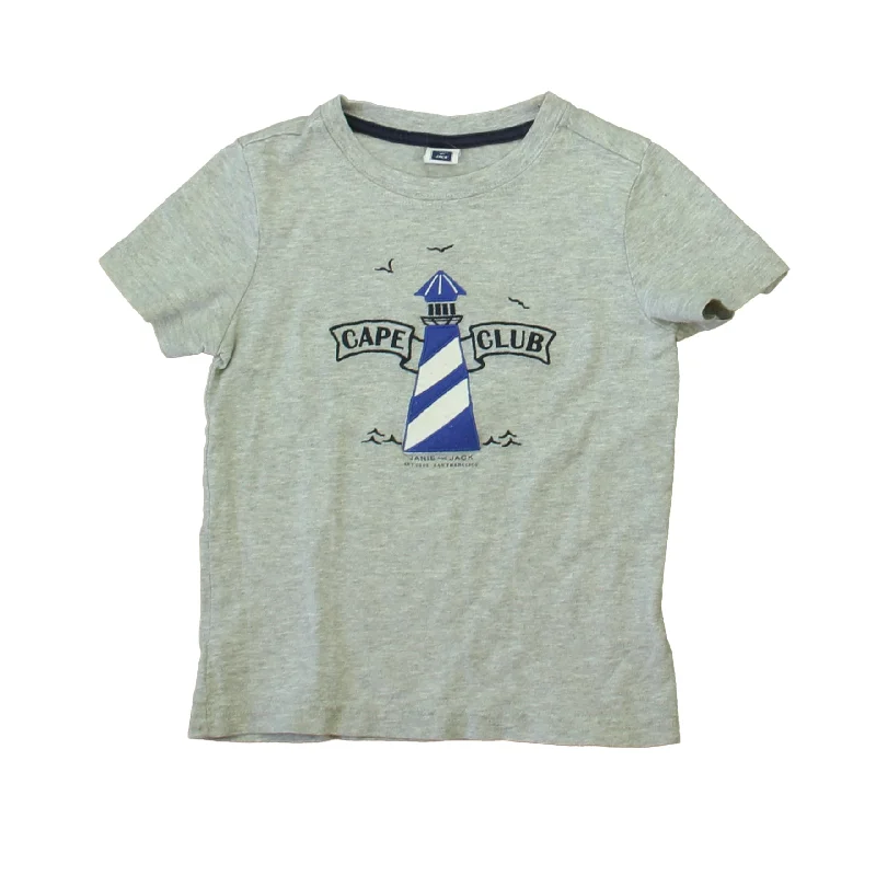 Men's Shirts with High NecksJanie and Jack Boys Gray Lighthouse T-Shirt