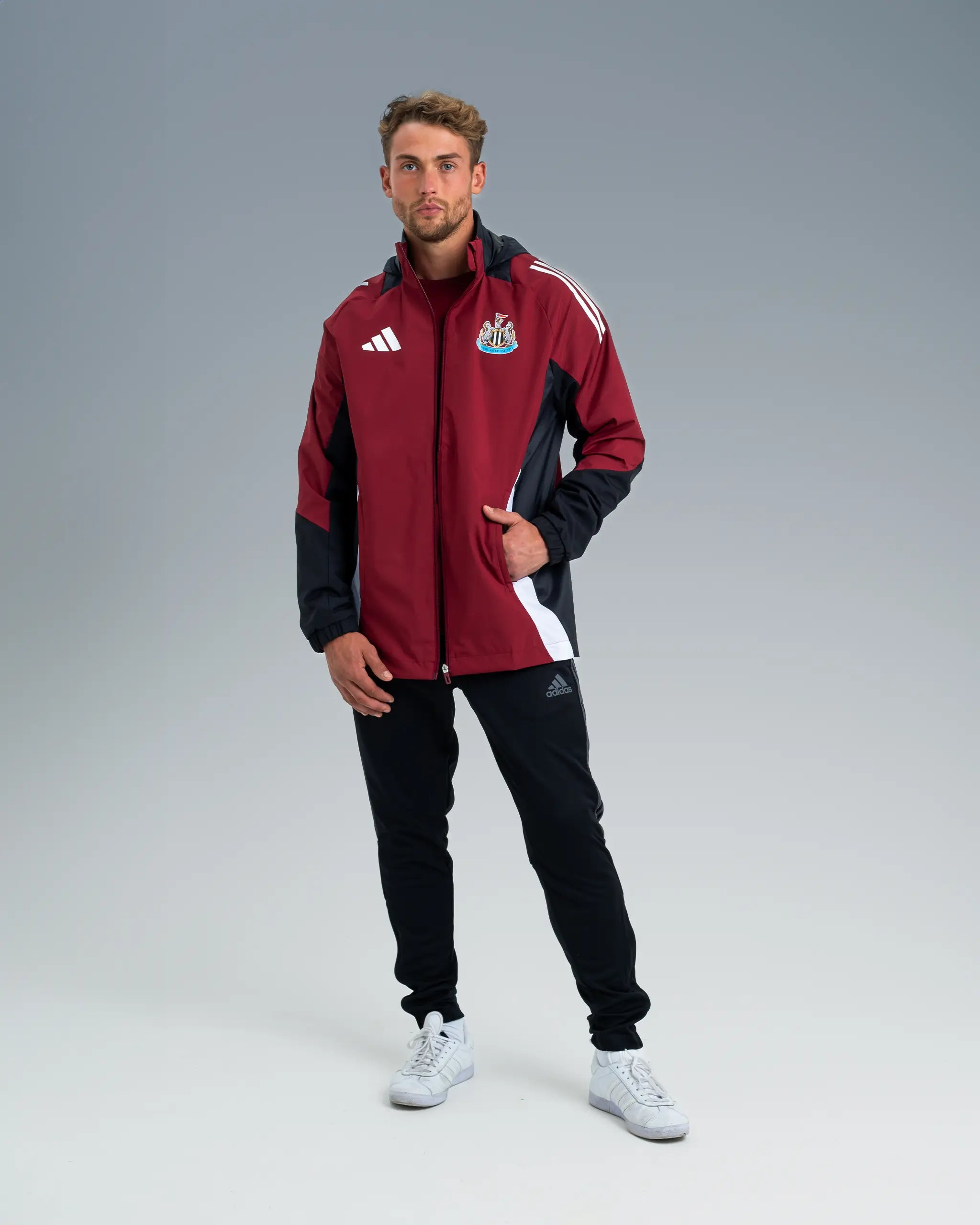 Men's Coats with Inner PocketsNewcastle United adidas 24/25 Players' All Weather Jacket