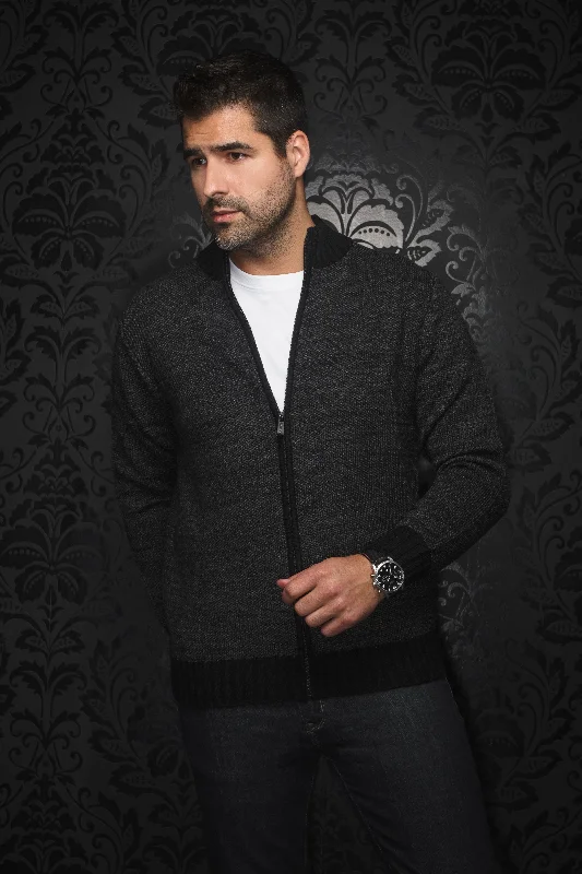 Men's Sweaters with Adjustable HemlinesAu Noir® Sweaters | Koski Black