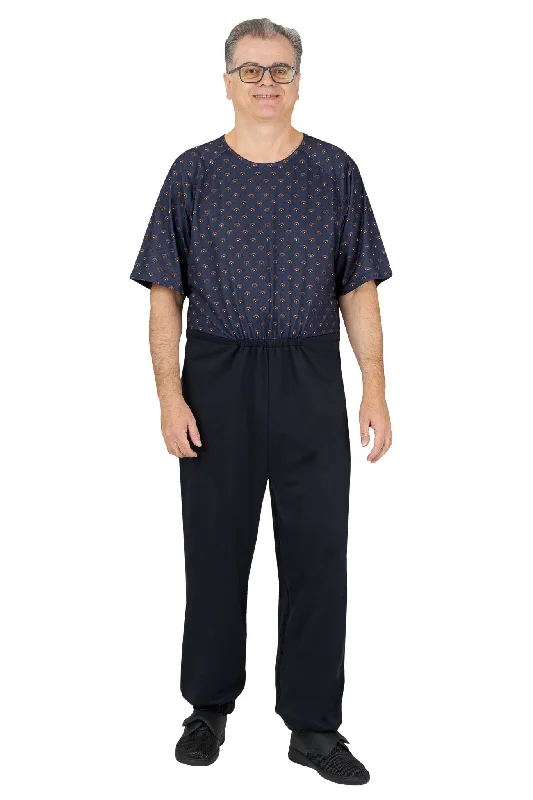 Men's Pants with Contrast Fabric PanelsAnti-Strip Jumpsuit - Bobby | Copper