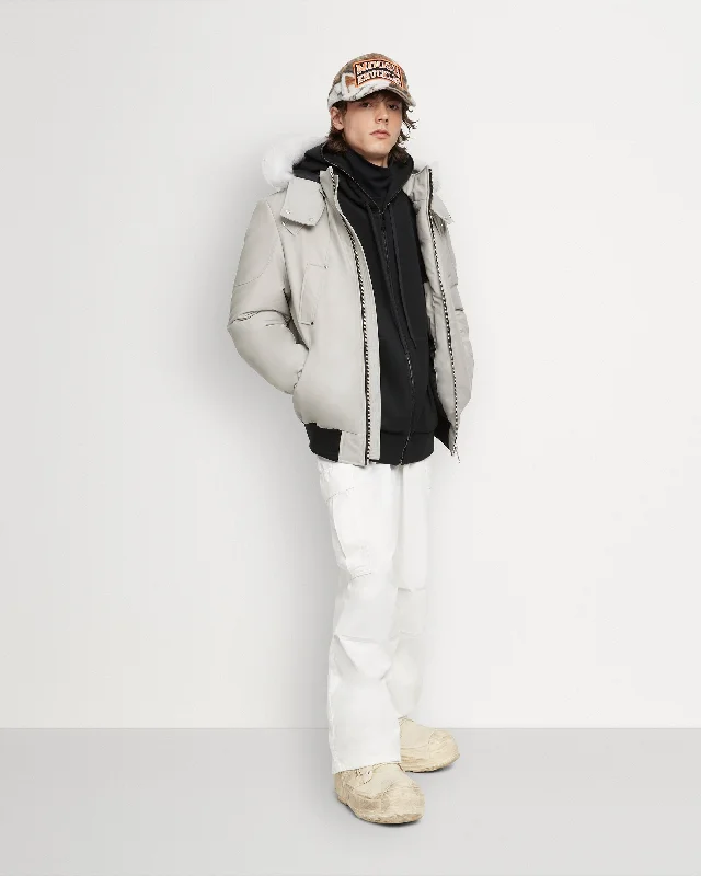 STORM GREY WITH NATURAL SHEARLING