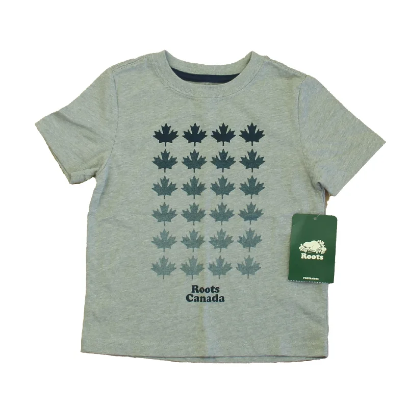 Men's Shirts with Cowl NecksBaby Roots Boys Gray Canada T-Shirt