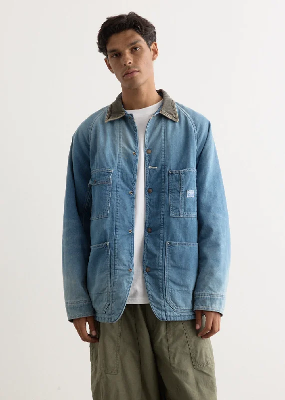 Designer Men's Overcoats8oz Denim Lined CACTUS Coverall (PRO)