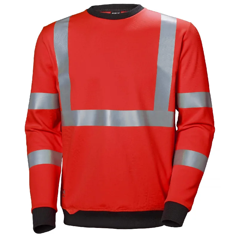Men's Hoodies with Reflective StripesHelly Hansen Addvis Hi Vis Sweatshirt - 79095