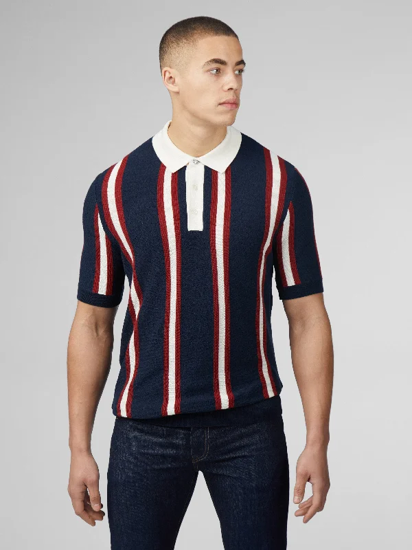 Men's Sweaters with Shawl CollarsSignature Mod Knitted Rugby - Dark Navy