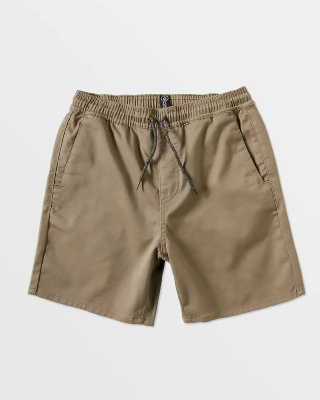 Men's Pants with Logo EmbossmentsBig Boys Frickin Elastic Waist Shorts - Khaki