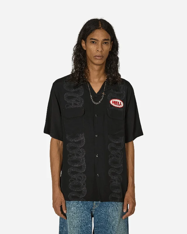 Men's Monochrome Shirts for a Minimalist VibeHysteric Hell Shortsleeve Shirt Black Men's Monochrome Shirts for a Minimalist VibeHysteric Hell Shortsleeve Shirt Black