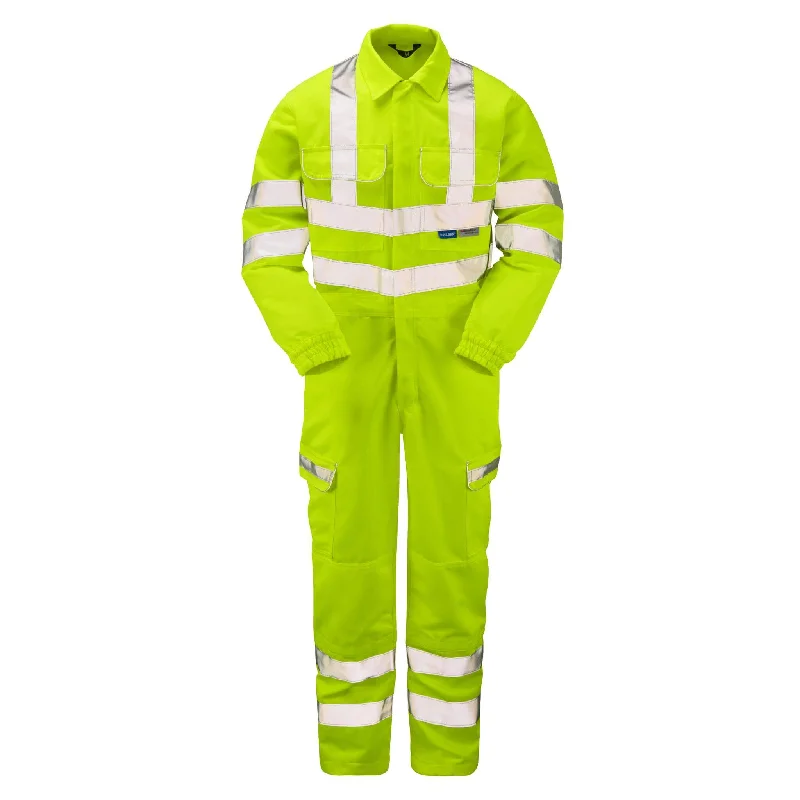 Men's Pants with Patchwork PatternsPULSAR P349 Hi Vis Knee Pad Combat Coverall