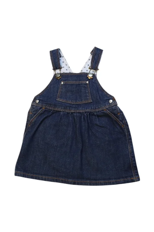 Men's Patterned Pants with ChecksPetit Bateau Denim Overall Dress 12-18M