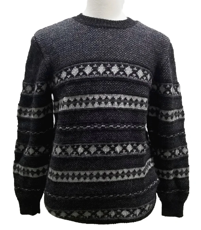 Men's Sweaters in Pastel ShadesJacquard Crew Neck Wool Sweater